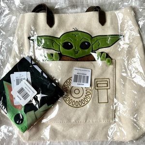 Loungefly Grogu Baby Yoda tote with scarf